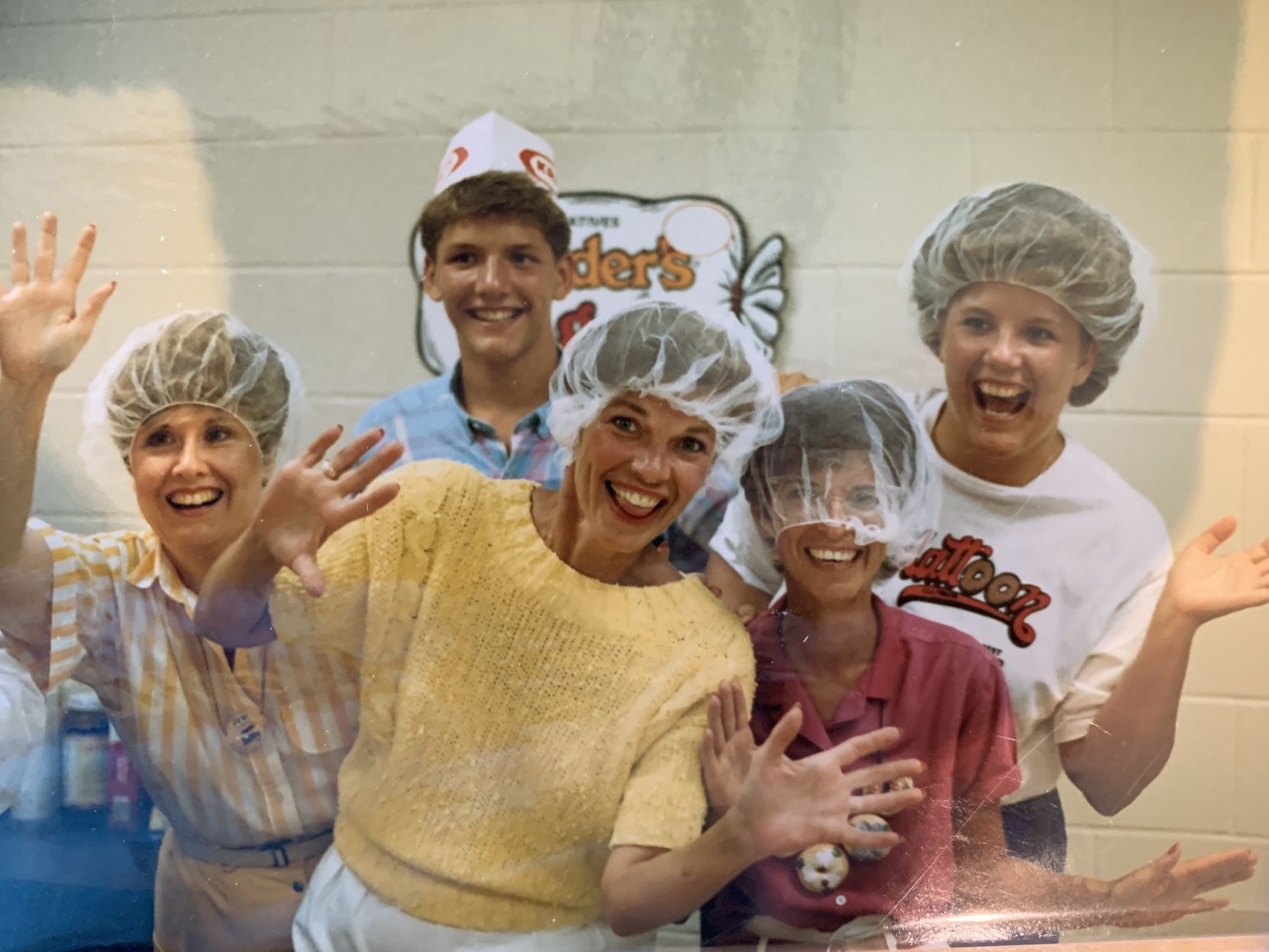 Bagel factory workers